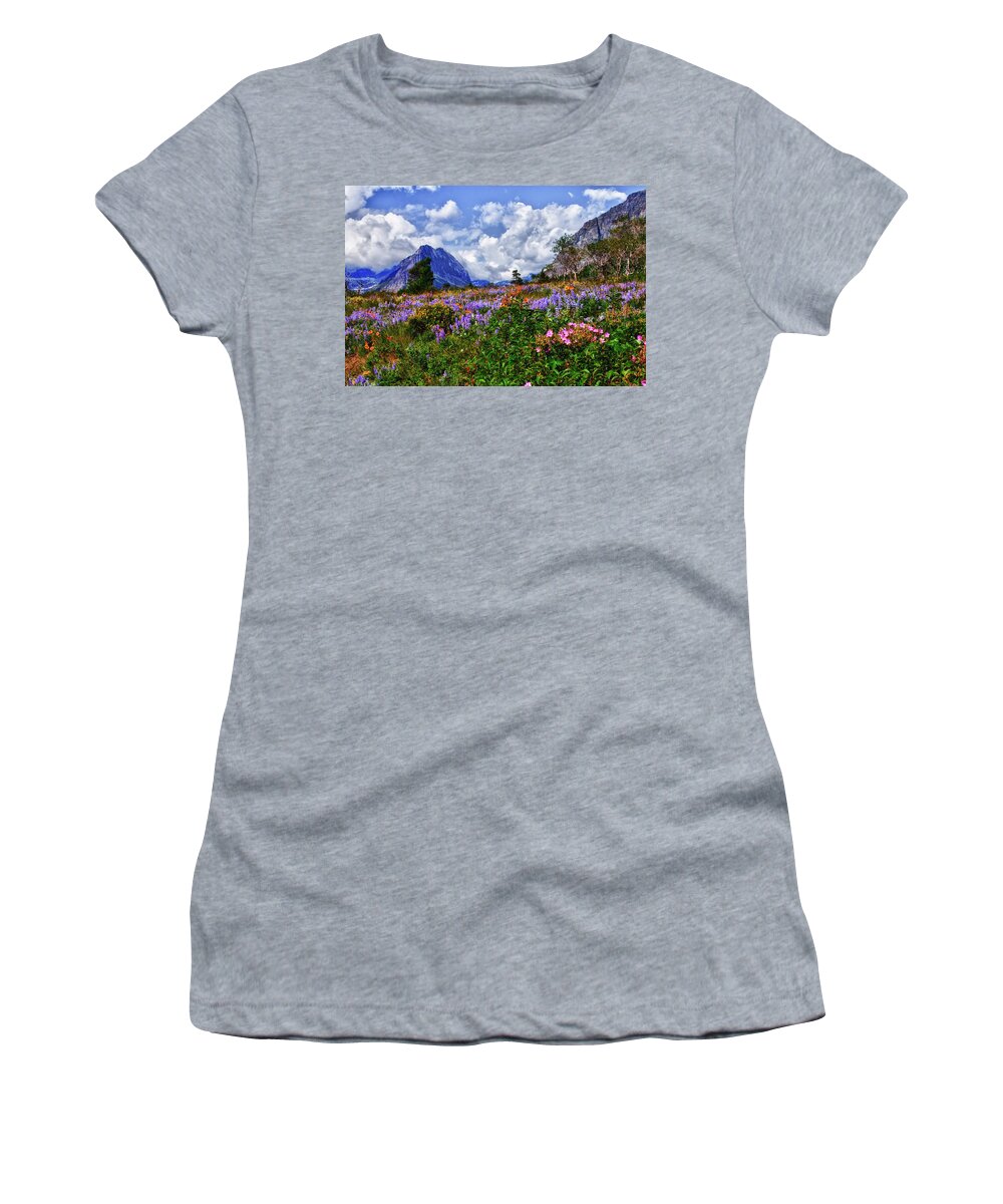 Wildflowers Women's T-Shirt featuring the photograph Wildflower Profusion by Albert Seger
