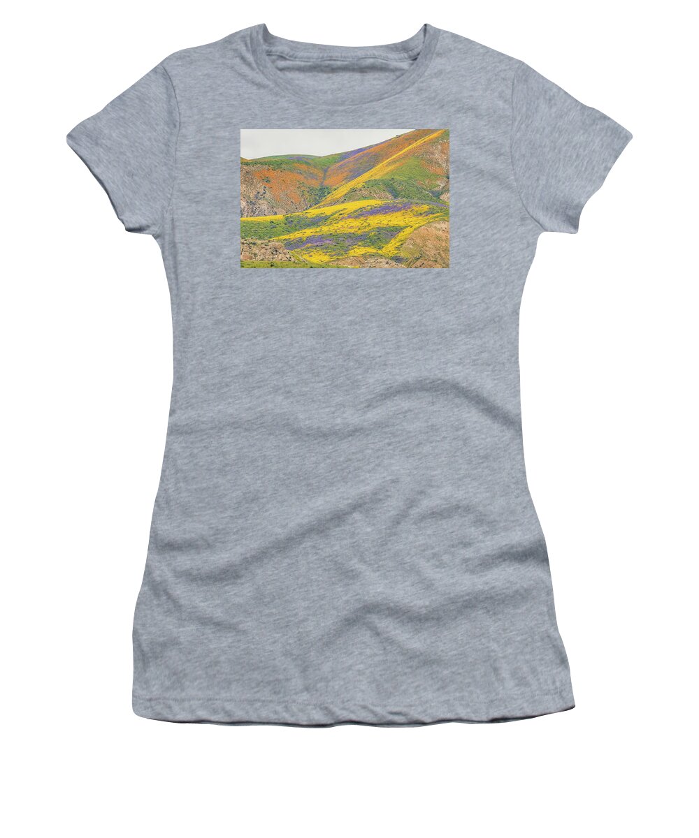 California Women's T-Shirt featuring the photograph Wildflowers at the Summit by Marc Crumpler