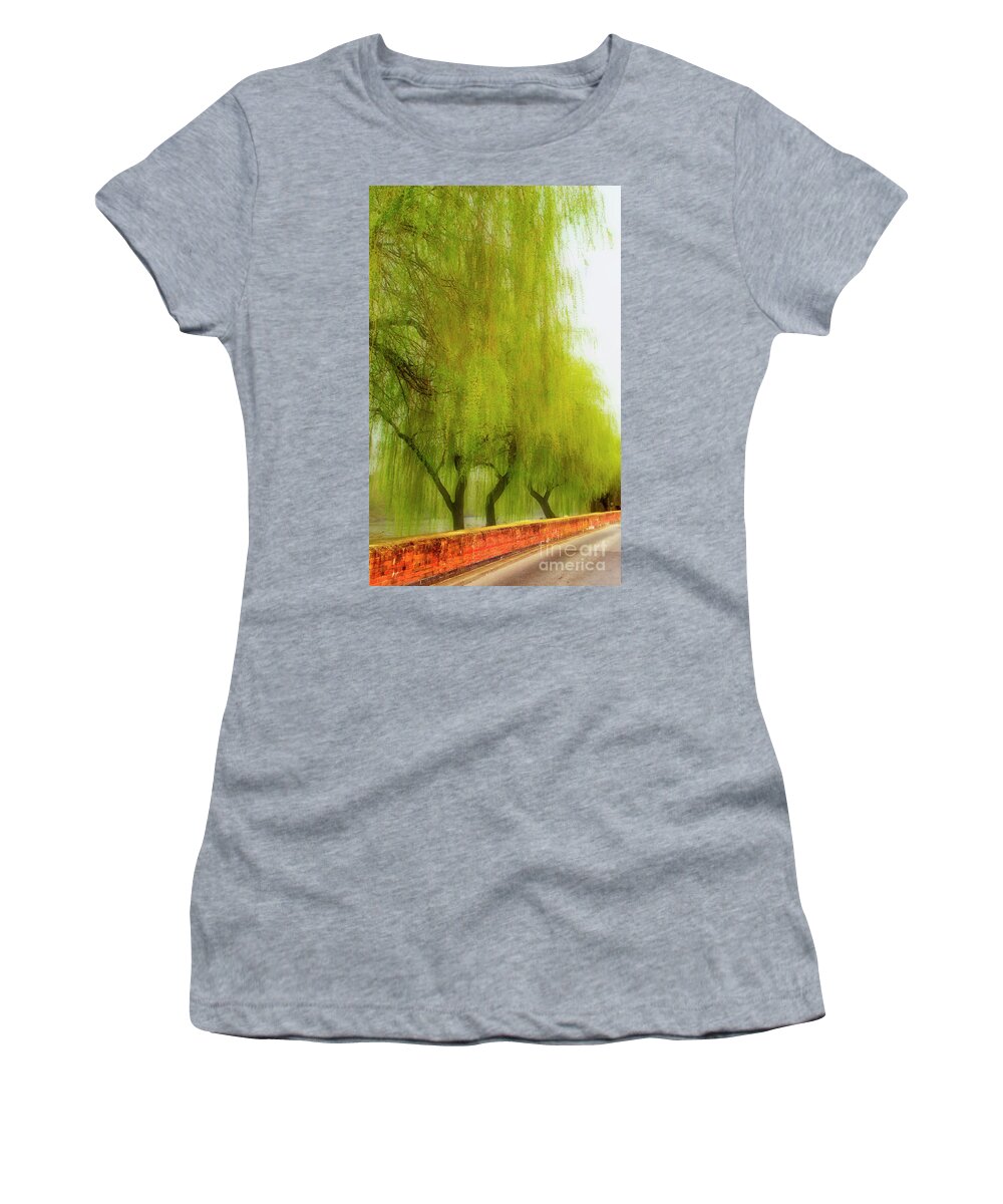 Trees Women's T-Shirt featuring the photograph Willows a Weeping by Linsey Williams