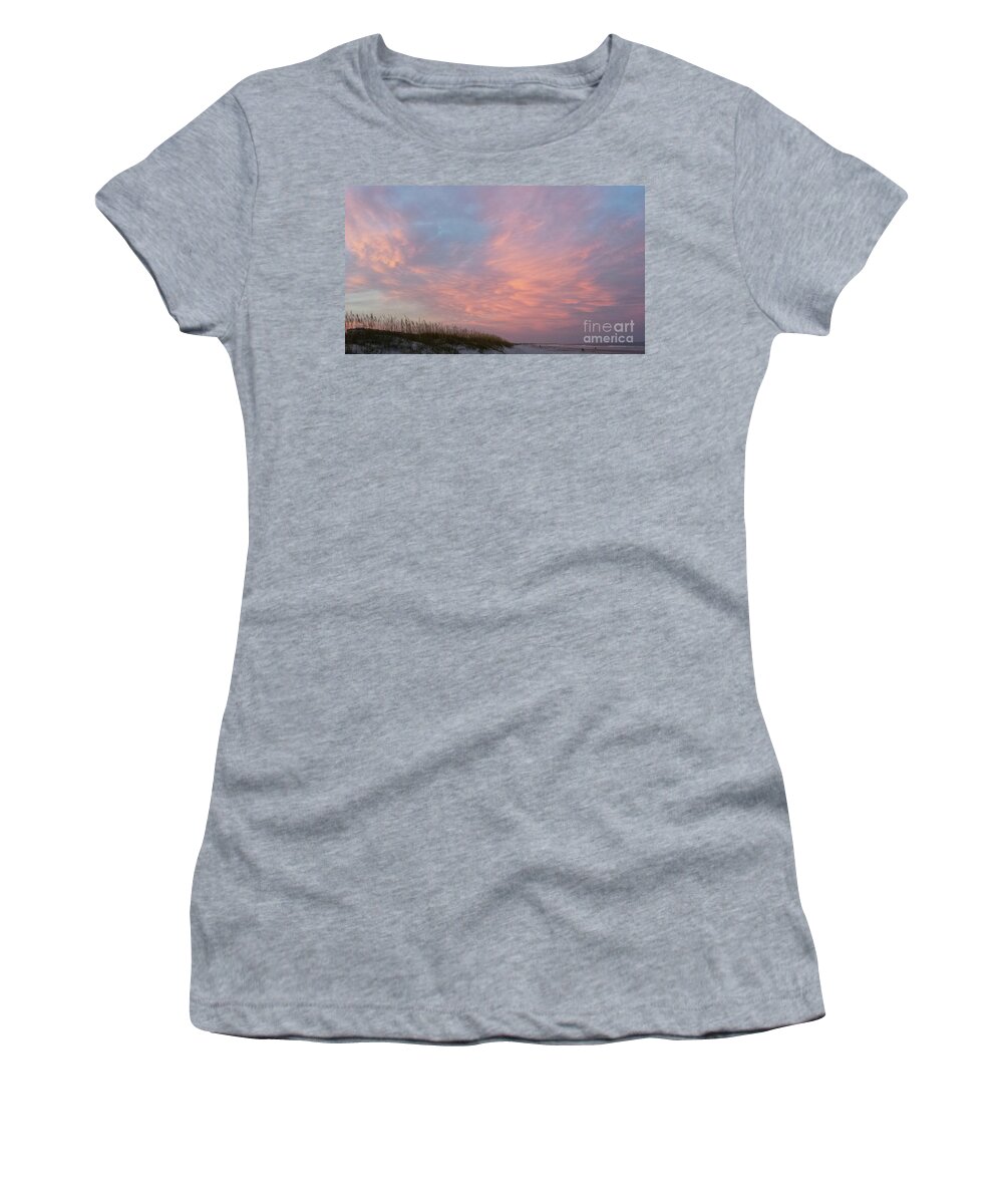 Wilmington Women's T-Shirt featuring the photograph Wilmington Northern Sky by Curtis Sikes