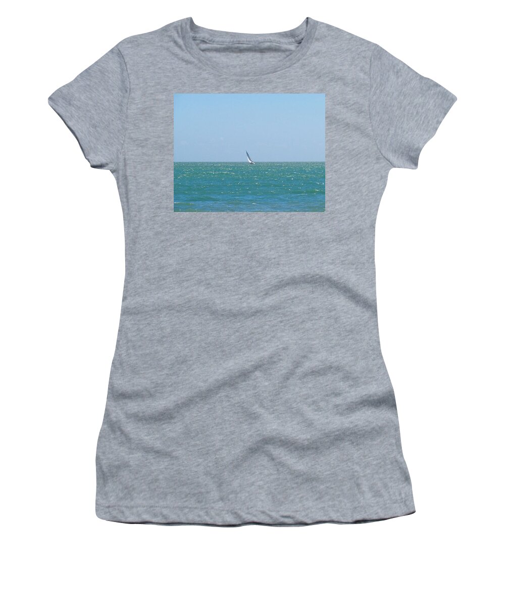 Sailing Women's T-Shirt featuring the photograph Wind in the sails by Francesca Mackenney