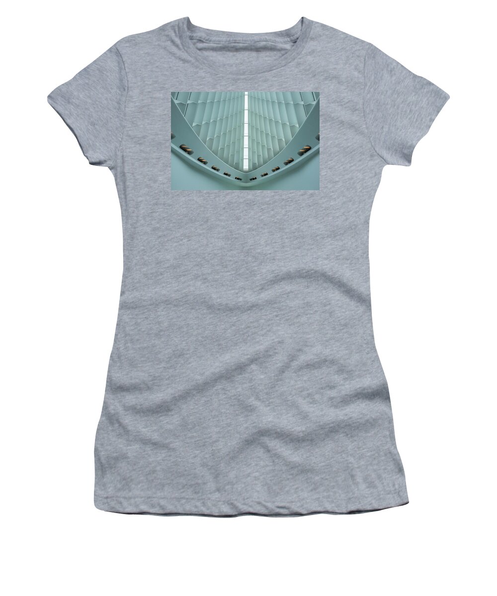 Windhover Hall Women's T-Shirt featuring the photograph Windhover #1 by John Roach