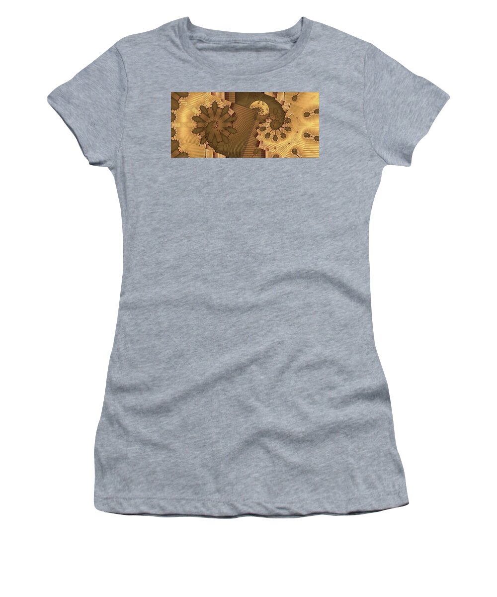 Pattern Women's T-Shirt featuring the digital art Window Shaded by Ronald Bissett