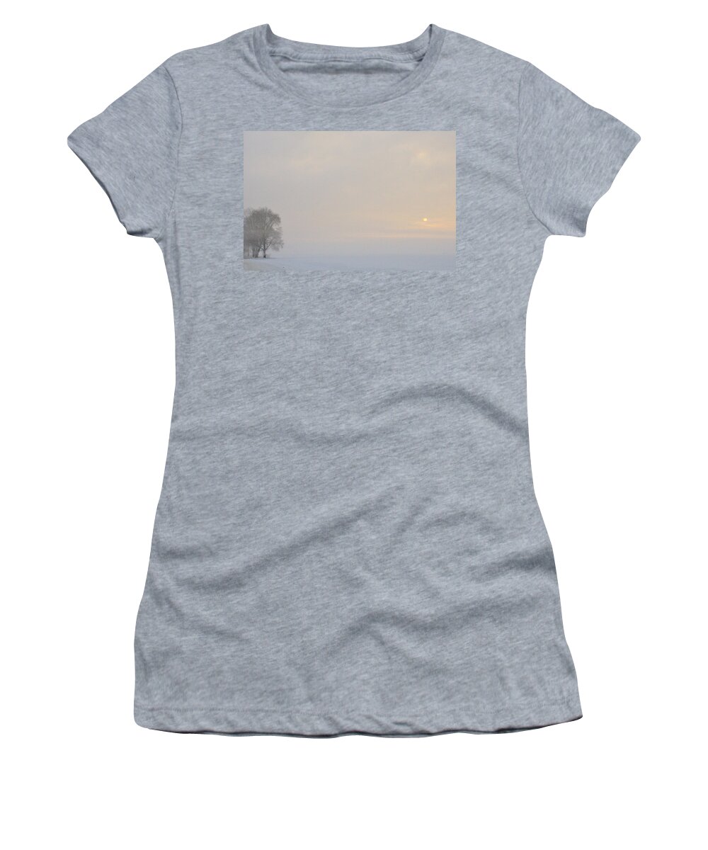 Fog Women's T-Shirt featuring the photograph Winter by David Arment