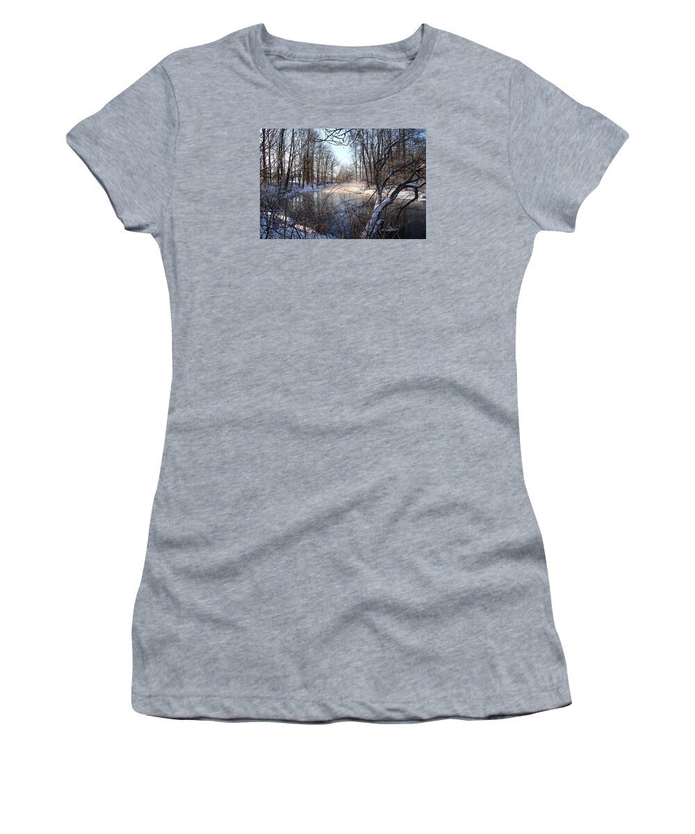 Snow Women's T-Shirt featuring the photograph Winter Frost by Robert Och