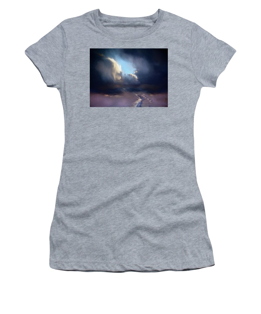 Winter Women's T-Shirt featuring the digital art Winter Heights - Series 5 by Don DePaola