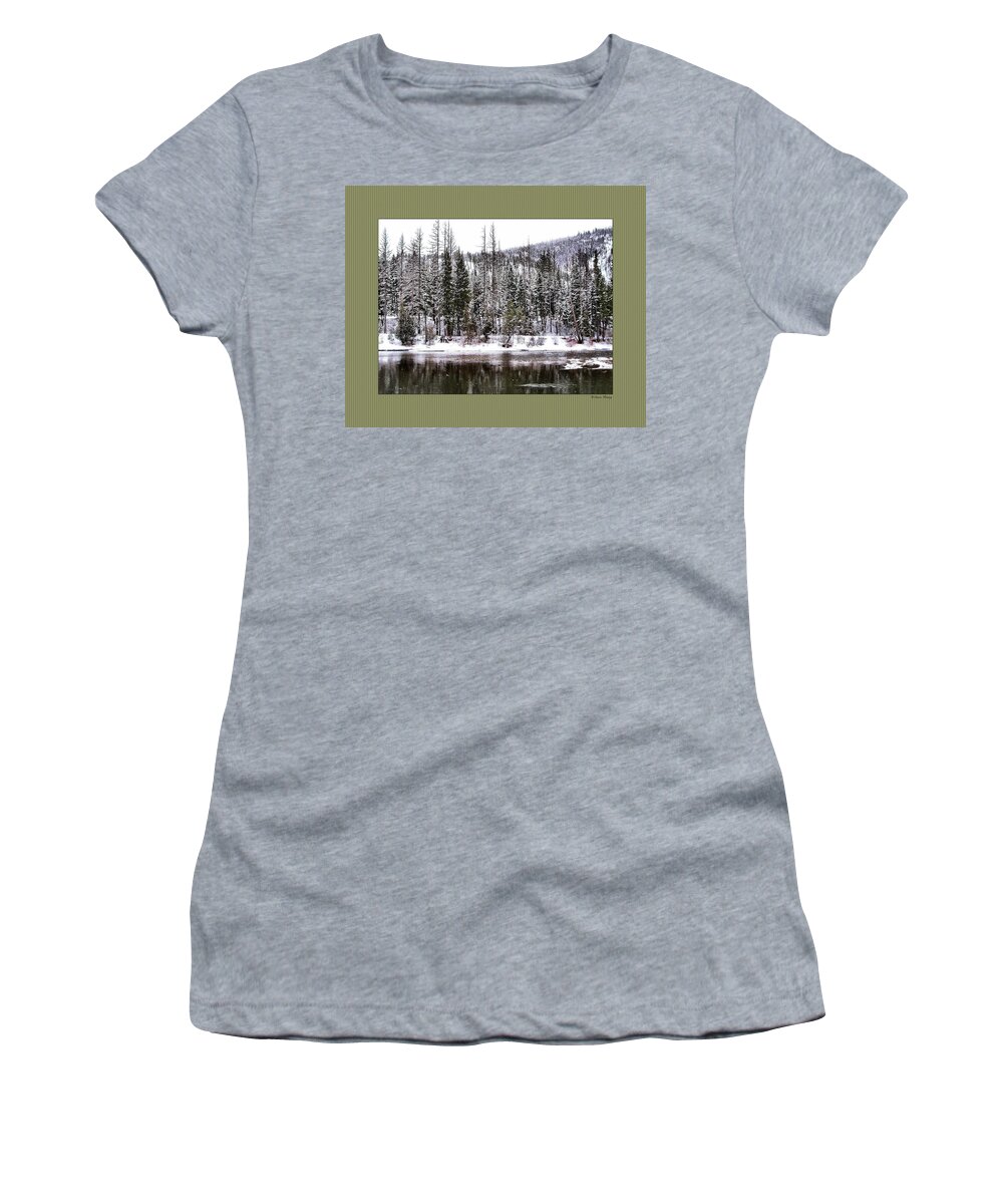 Montana Women's T-Shirt featuring the photograph Winter Trees by Susan Kinney