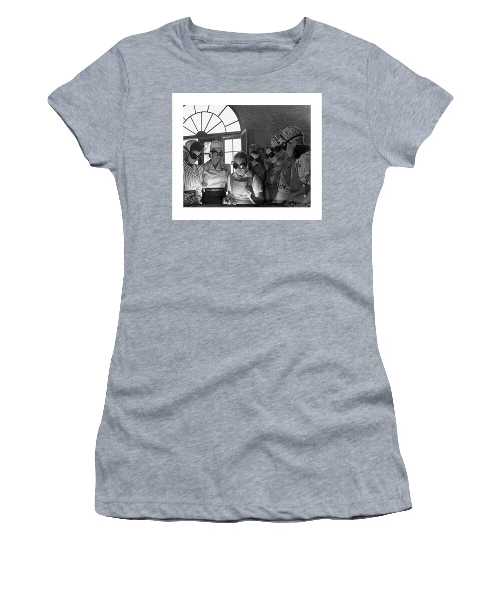 History Women's T-Shirt featuring the photograph Women at work as Welders in the United States in World War II by Doc Braham
