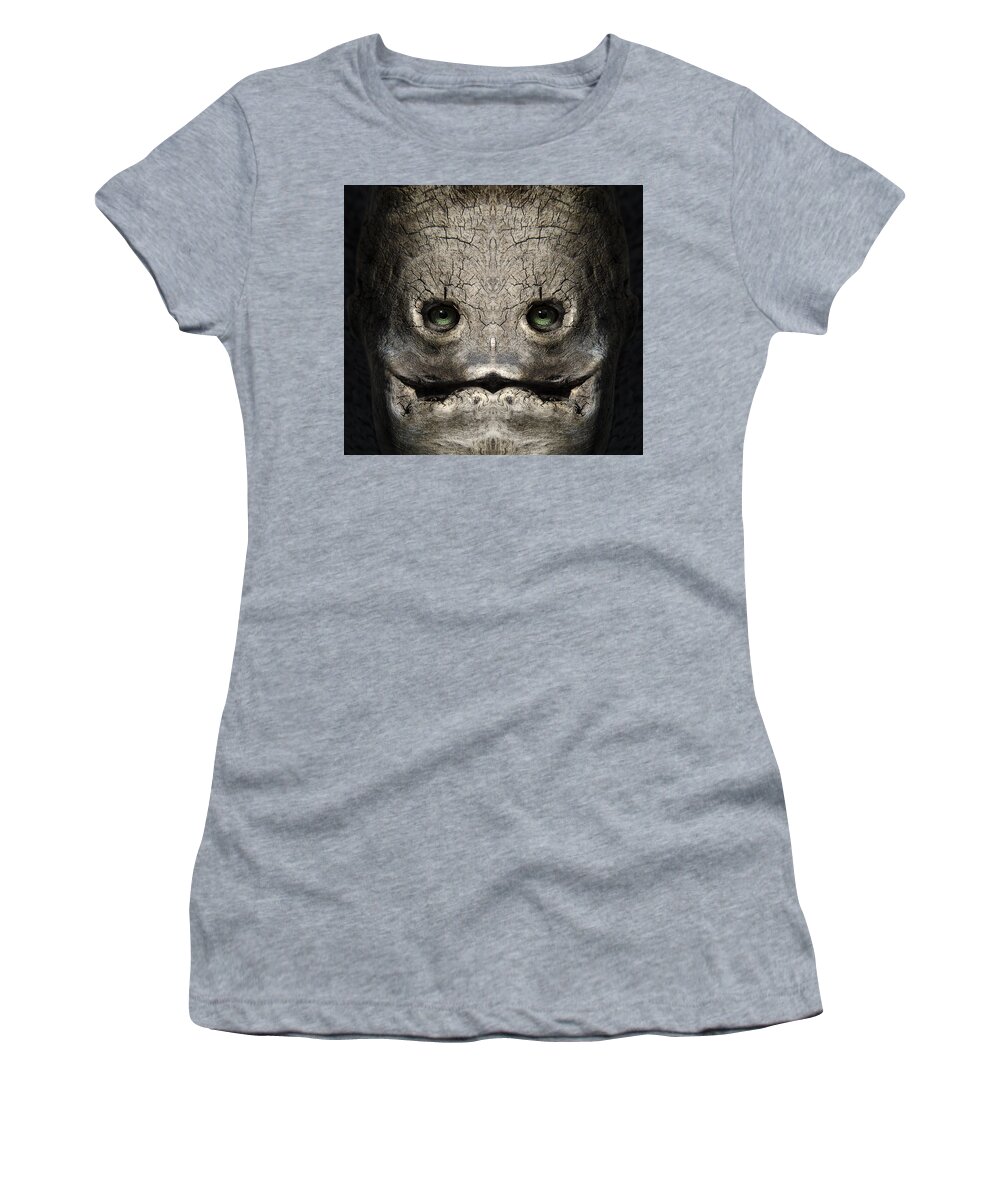 Wood Women's T-Shirt featuring the digital art Woody 172 by Rick Mosher