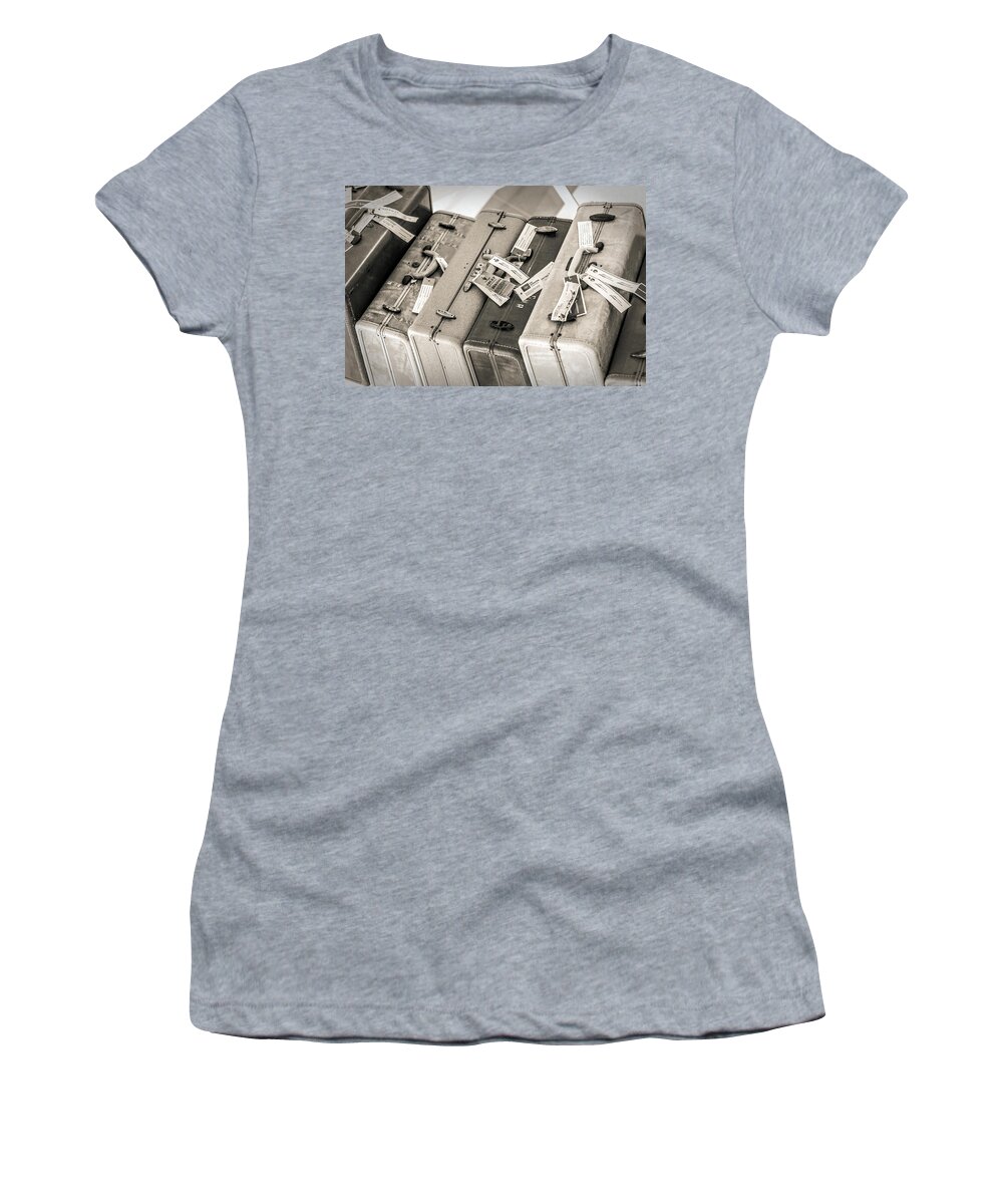Retro Women's T-Shirt featuring the photograph World Traveler by Sennie Pierson