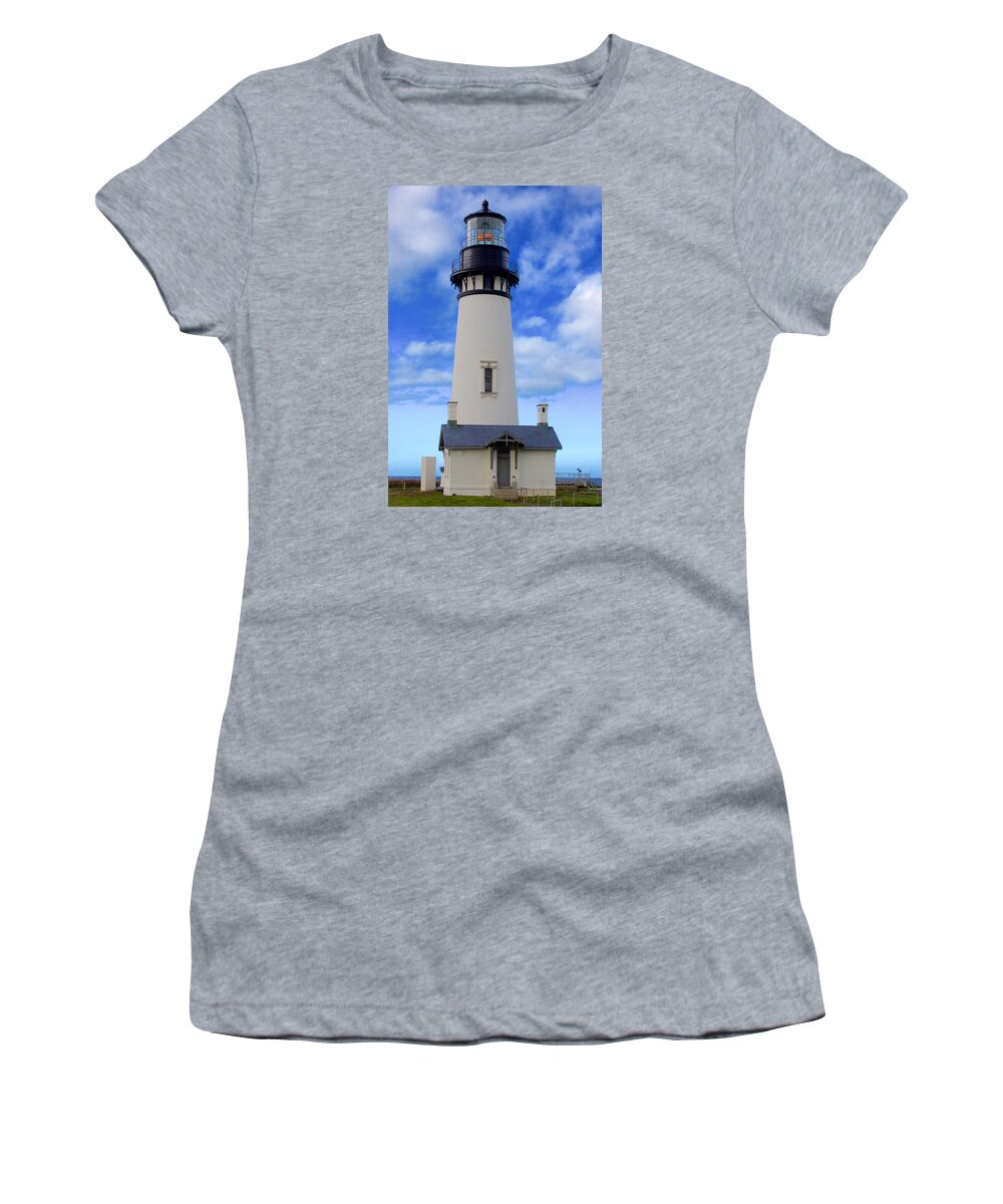 Yaquina Women's T-Shirt featuring the photograph Yaquina Head Lighthouse by Todd Kreuter