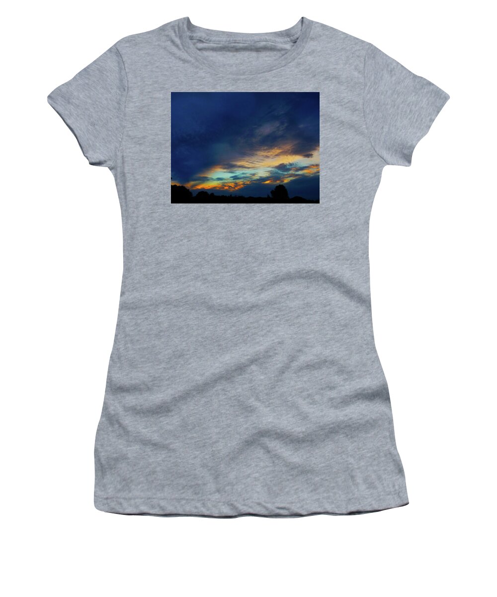 Sunset Women's T-Shirt featuring the photograph Yearning Sunset by Mark Blauhoefer