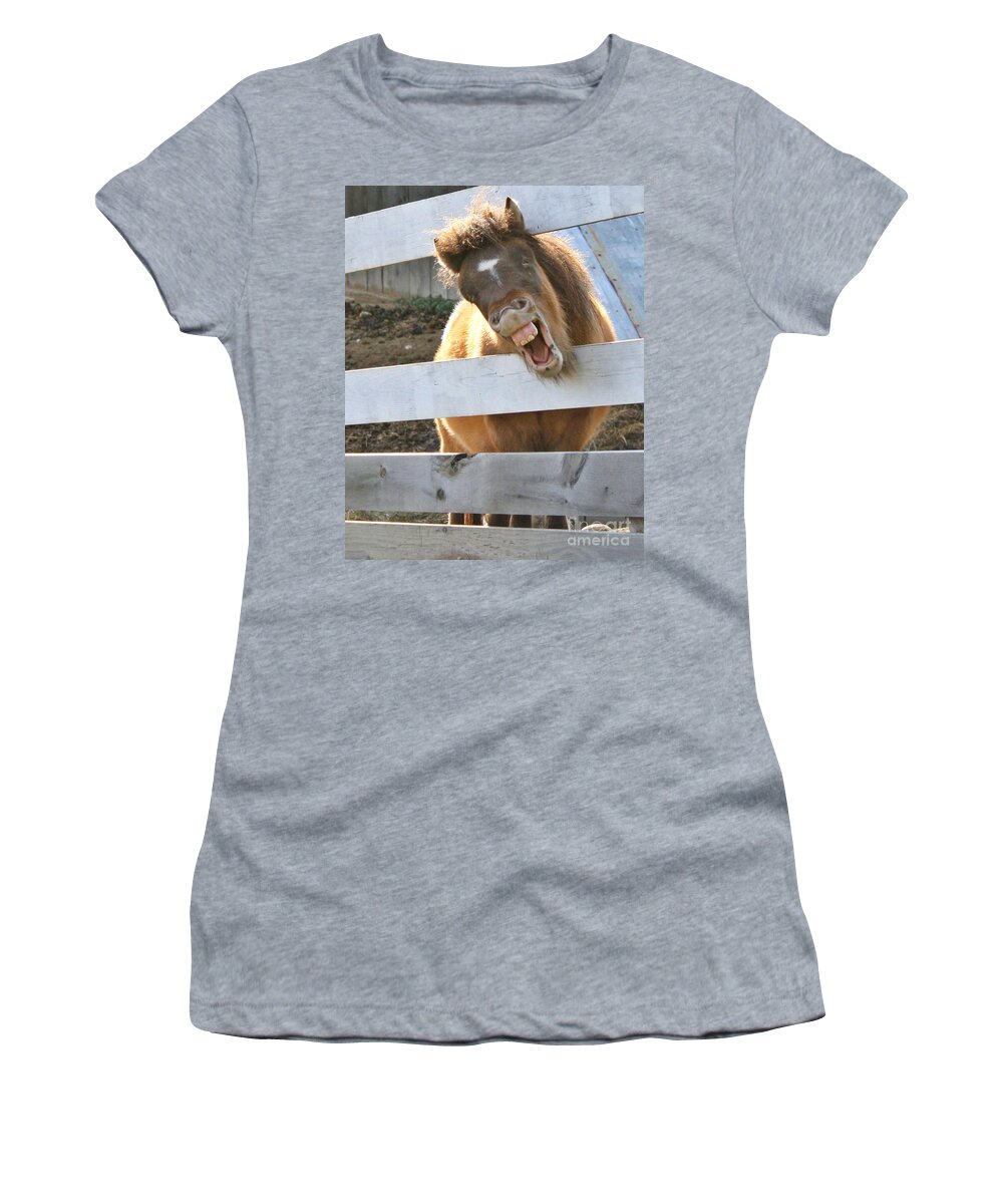 Alpaca Women's T-Shirt featuring the photograph Yee Haw by Heather King