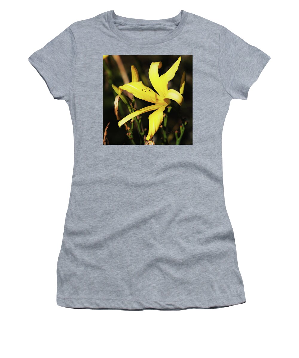 Heron Heaven Women's T-Shirt featuring the photograph Yellow Flower by Ed Peterson
