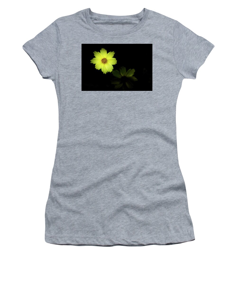 Jay Stockhaus Women's T-Shirt featuring the photograph Yellow Flower by Jay Stockhaus