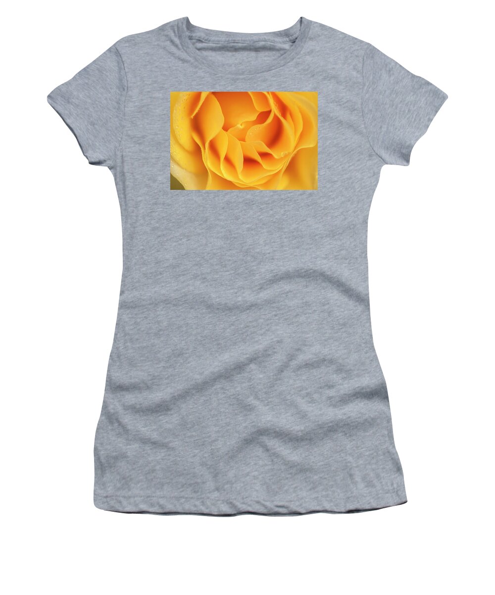 Flower Women's T-Shirt featuring the photograph Yellow rose of Texas by Usha Peddamatham
