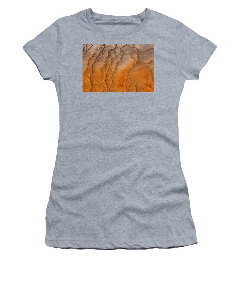 Texture Women's T-Shirt featuring the photograph Yellowstone 2530 by Michael Fryd