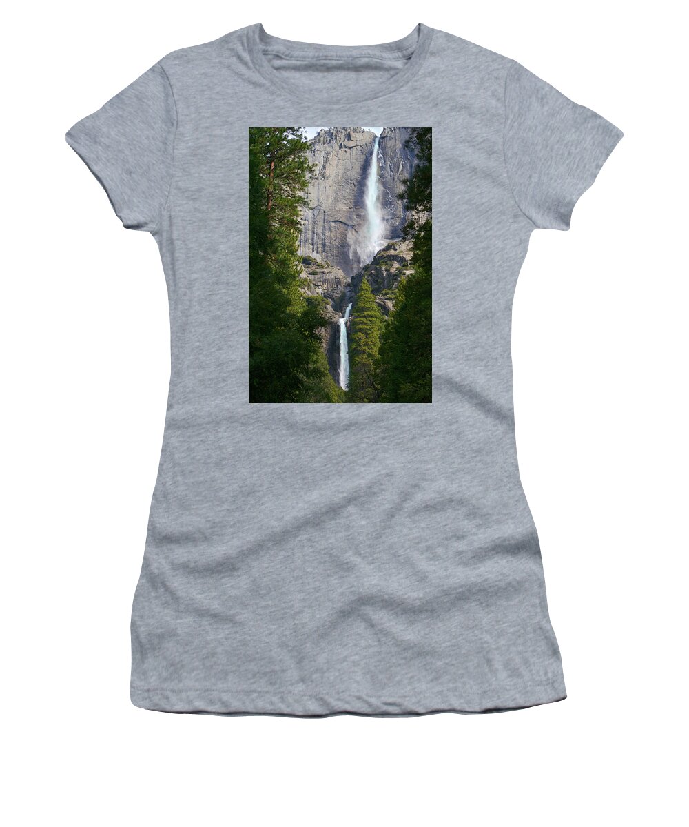 California Women's T-Shirt featuring the photograph Yosemite Falls by SC Heffner