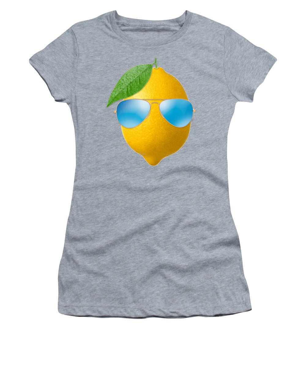 Lemon Women's T-Shirt featuring the digital art Cool Lemon by Filip Schpindel