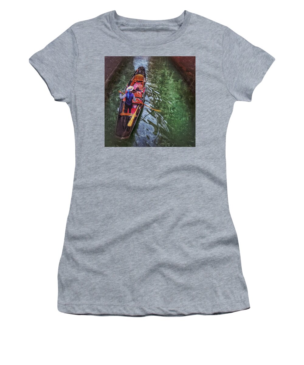  Women's T-Shirt featuring the photograph Lonely Gondola #1 by Al Harden
