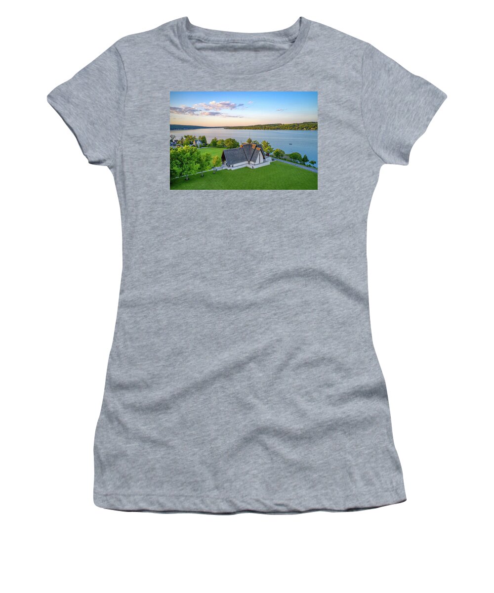 Finger Lakes Women's T-Shirt featuring the photograph Norton Chapel Upstate New York #1 by Anthony Giammarino