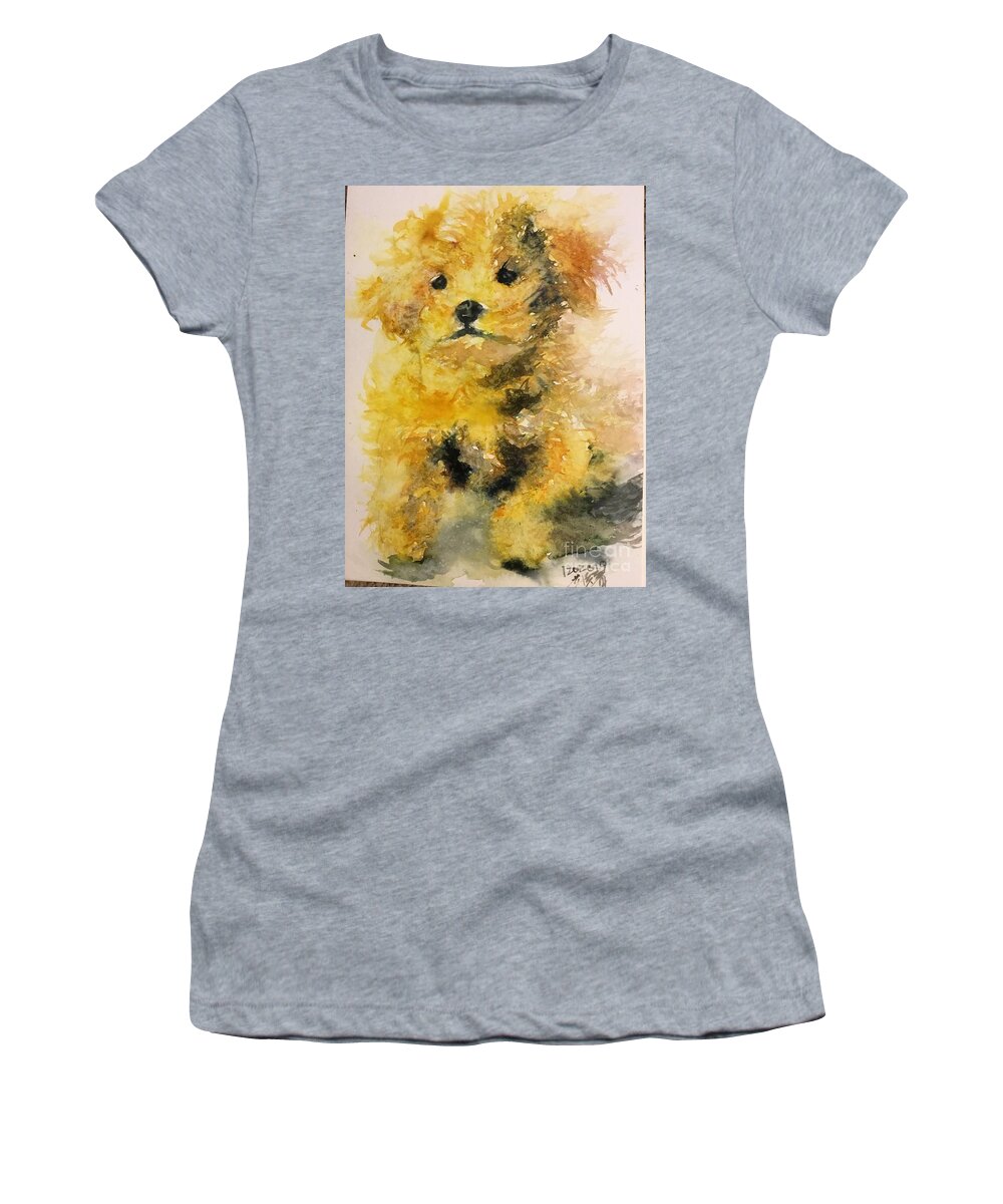 1092019 Women's T-Shirt featuring the painting 1092019 by Han in Huang wong
