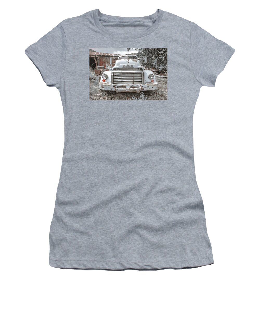 Truck Women's T-Shirt featuring the photograph 1950 Front End by Darrell Foster