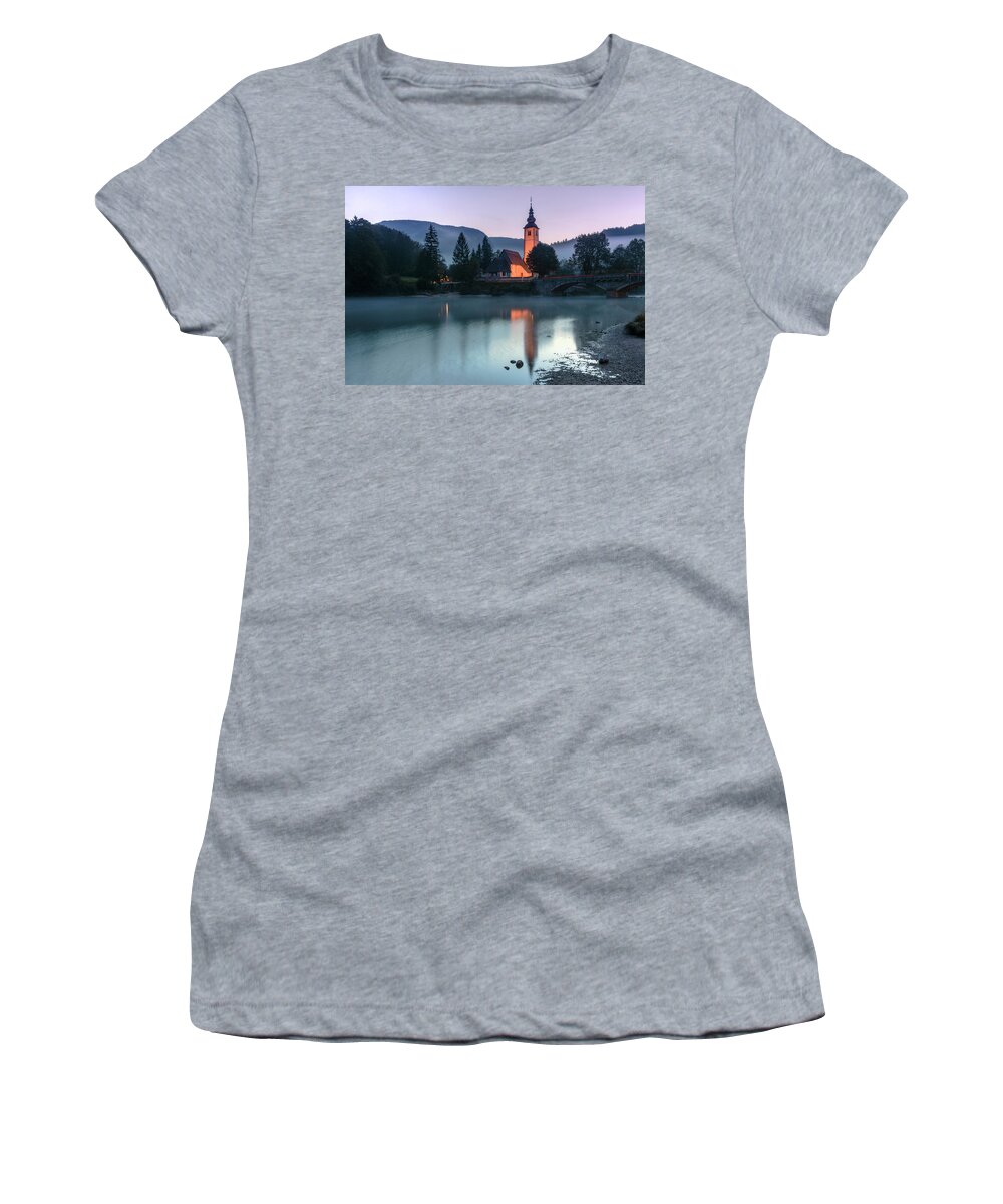 Lake Bohinj Women's T-Shirt featuring the photograph Bohinj - Slovenia #2 by Joana Kruse