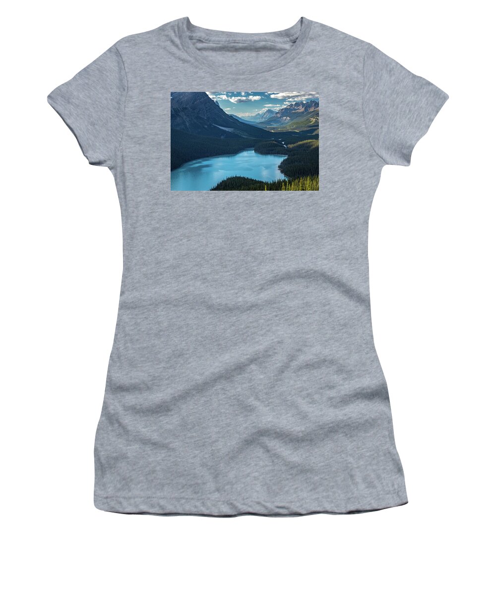 Alberta Women's T-Shirt featuring the photograph Gorgeous Peyto Lake #2 by Andy Konieczny