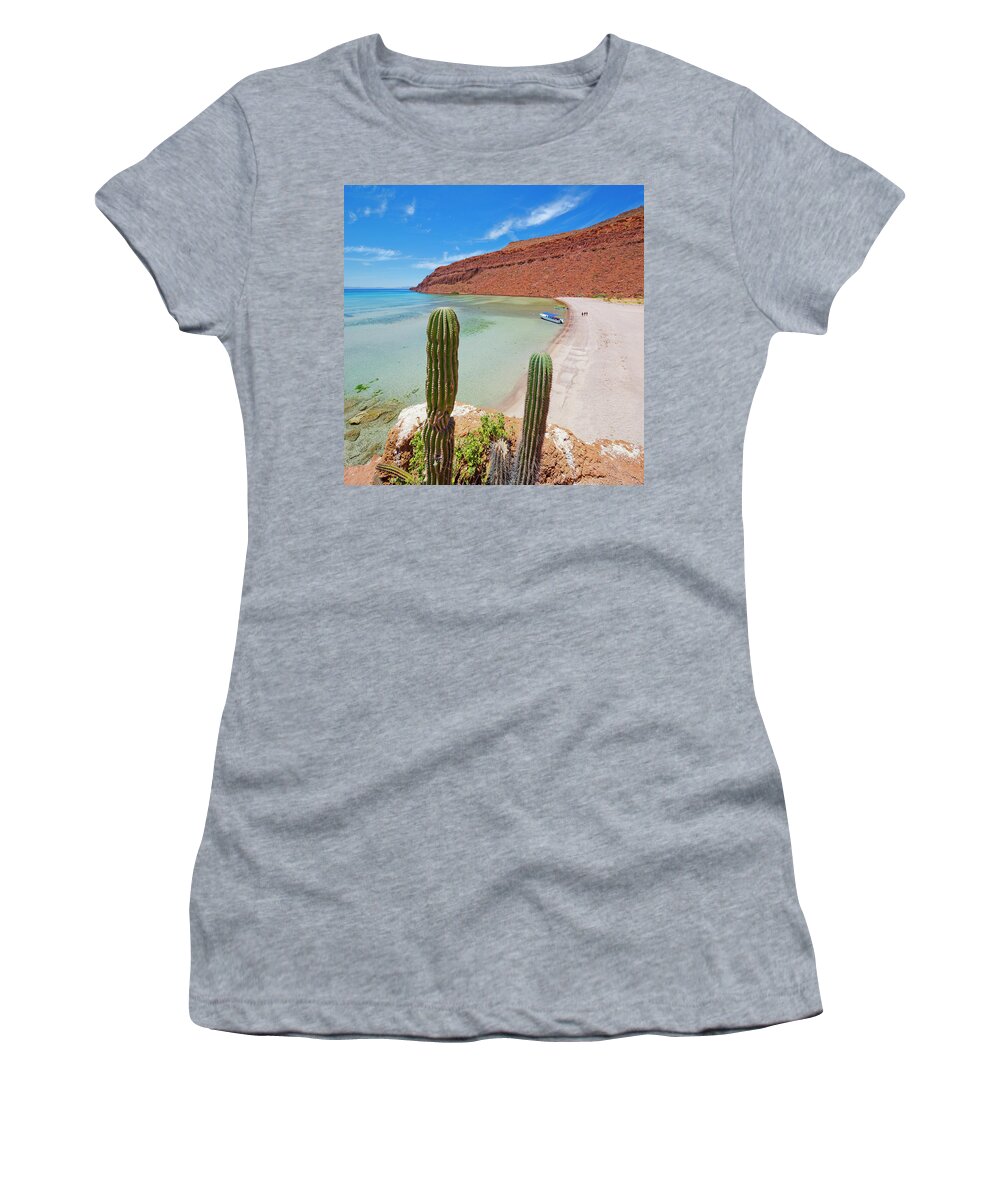 Estock Women's T-Shirt featuring the digital art Mexico, Baja California Sur, La Paz #2 by Pietro Canali
