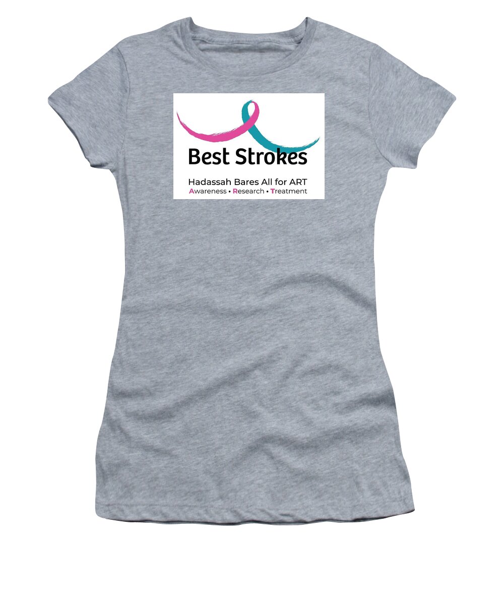 Hadassah Greater Atlanta Women's T-Shirt featuring the photograph 2019 Best Strokes logo by Best Strokes - Formerly Breast Strokes - Hadassah Greater Atlanta