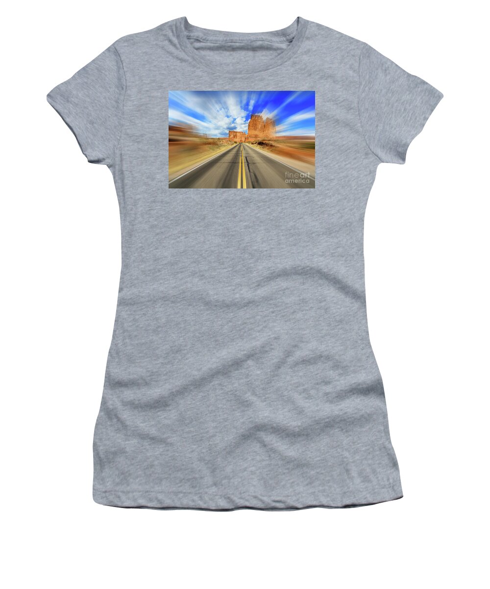 Arches National Park Women's T-Shirt featuring the photograph Arches National Park by Raul Rodriguez