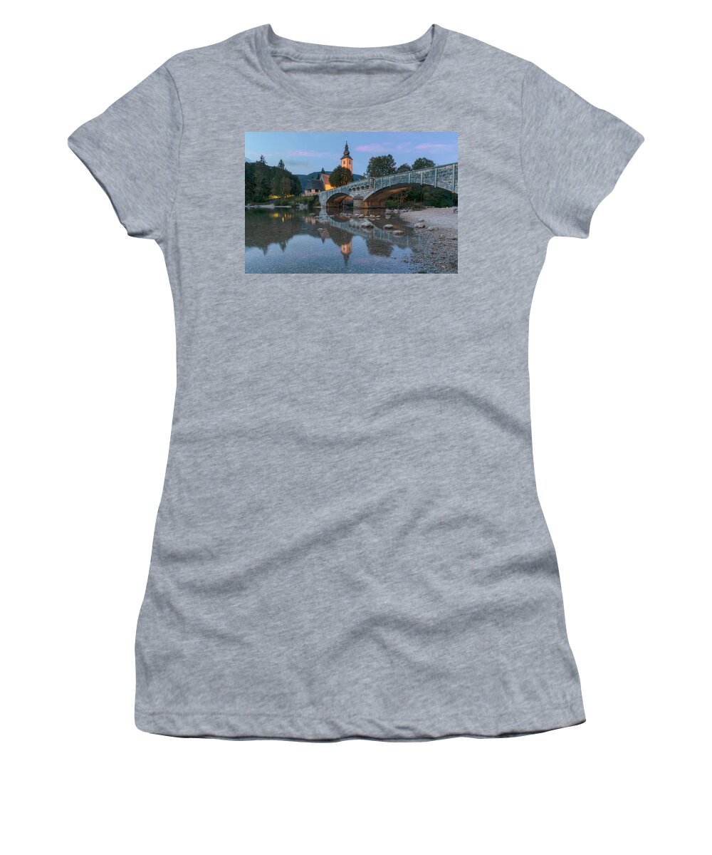 Lake Bohinj Women's T-Shirt featuring the photograph Bohinj - Slovenia #3 by Joana Kruse
