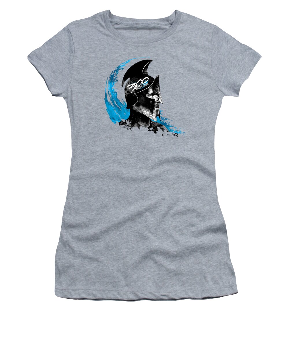  Women's T-Shirt featuring the digital art 300 Rise Of An Empire - Blue Wave by Brand A