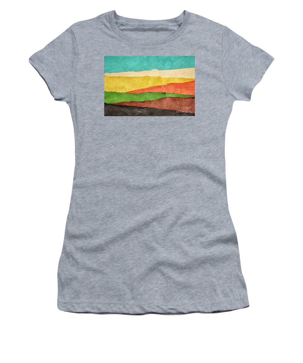 Huun Paper Women's T-Shirt featuring the photograph Abstract Landscape #4 by Marek Uliasz