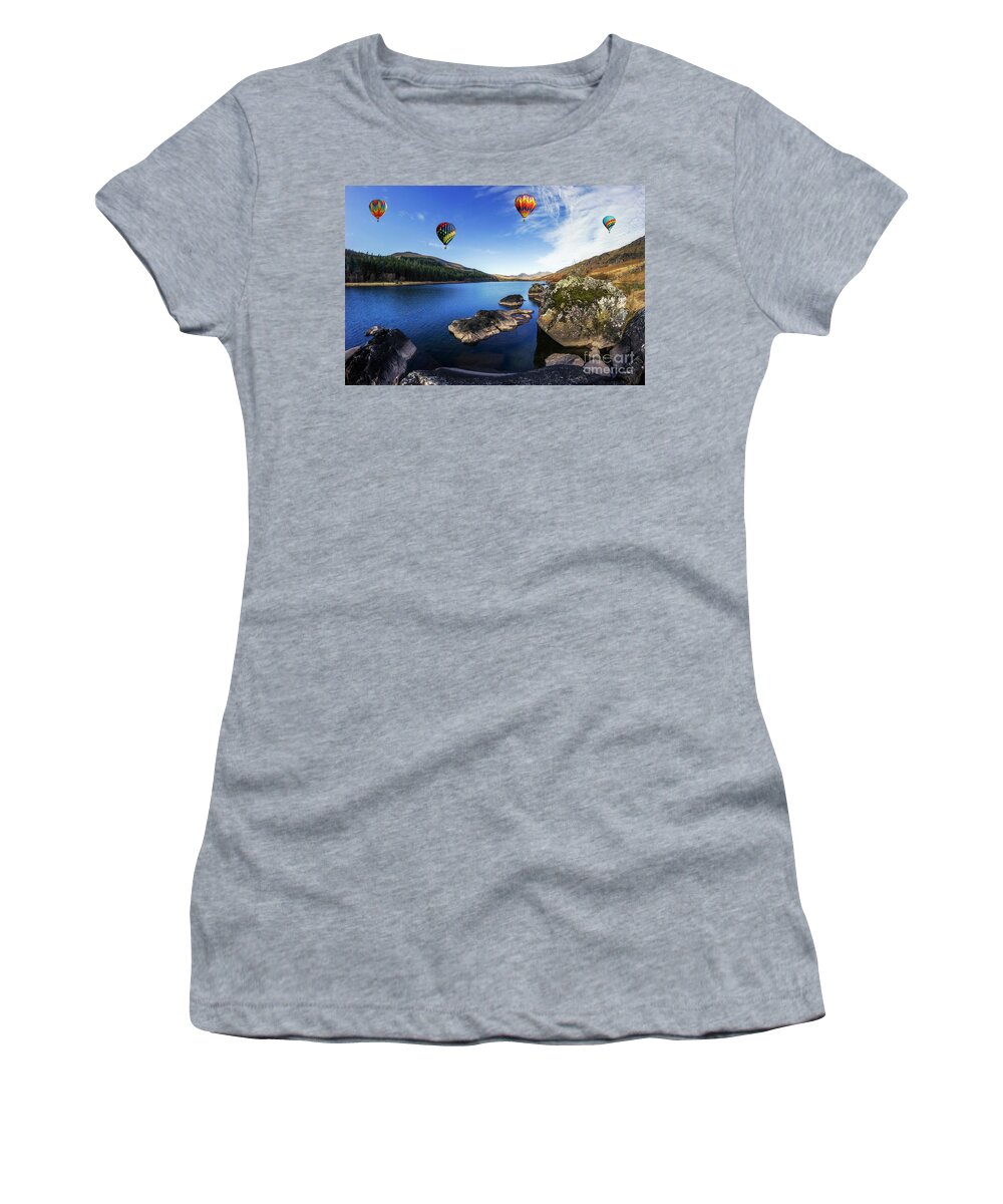 Mountain Women's T-Shirt featuring the photograph Llynnau Mymbyr #4 by Ian Mitchell