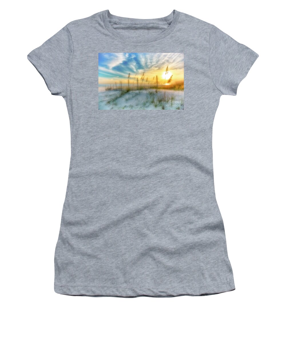 Alabama Women's T-Shirt featuring the photograph A Beach Dream by Ken Johnson