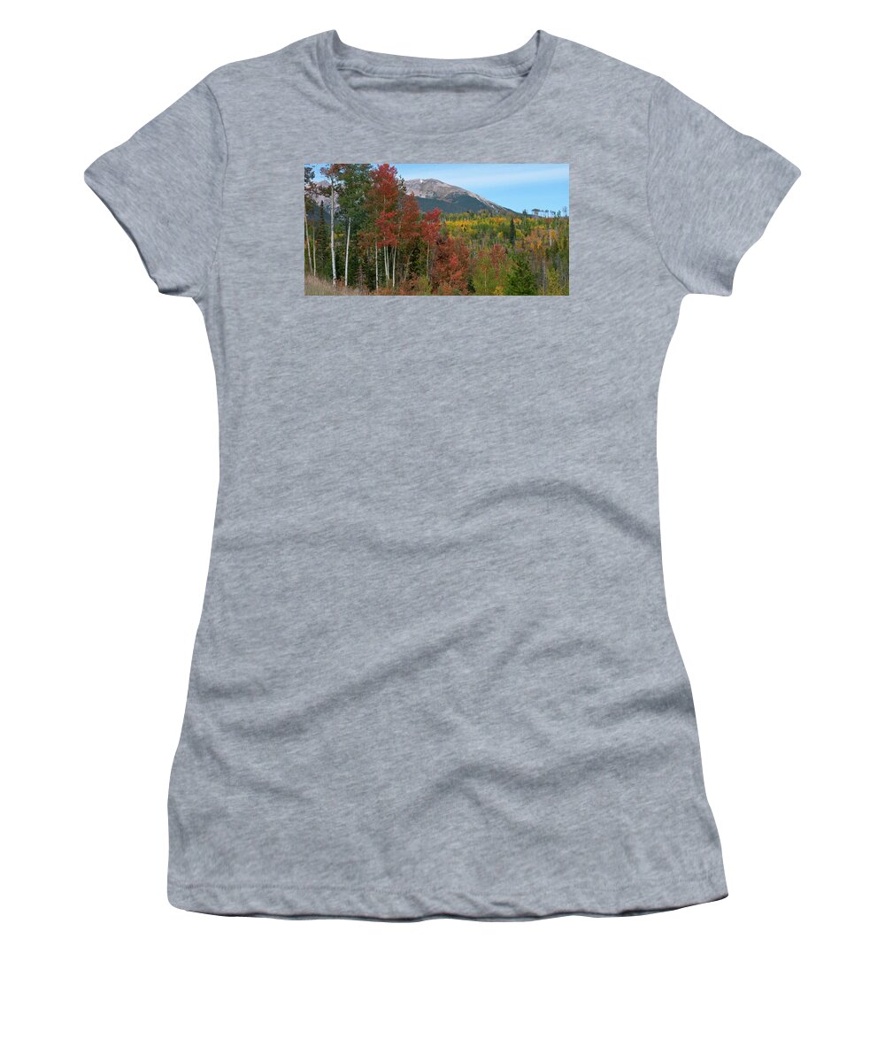 Autumn Women's T-Shirt featuring the photograph A Brilliant Colorado Autumn by Cascade Colors