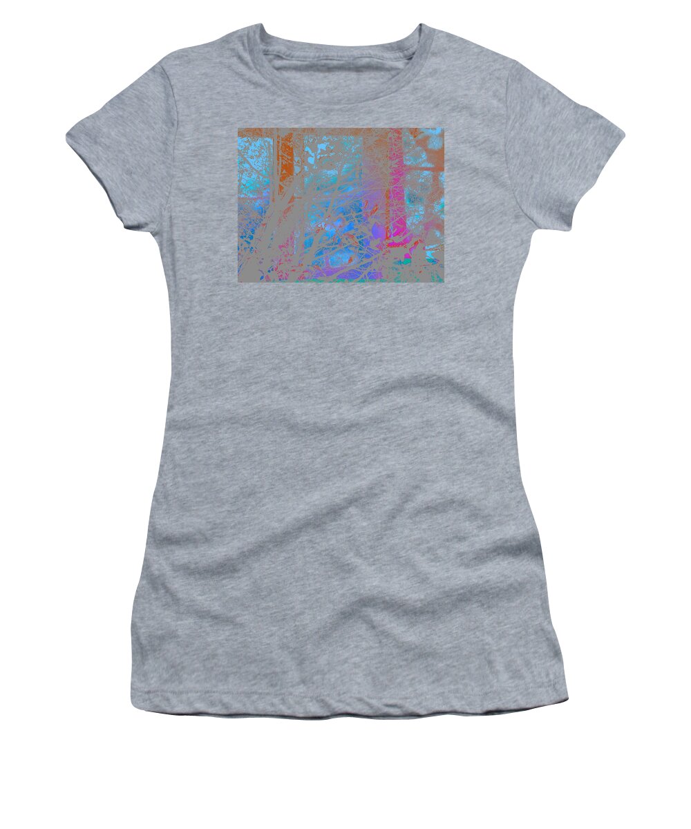 Blue Women's T-Shirt featuring the photograph Abstract Landscape Blue Sky by Itsonlythemoon