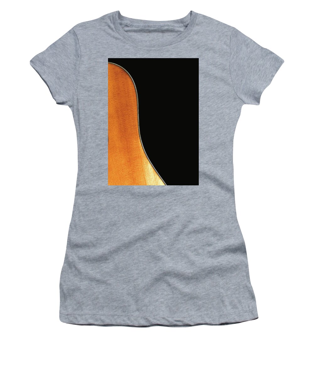 Guitar Women's T-Shirt featuring the photograph Acoustic Curve No 3 by Bob Orsillo