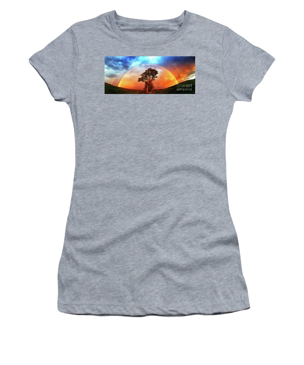Panorama Women's T-Shirt featuring the photograph After the Storm, California Foothills            by Don Schimmel