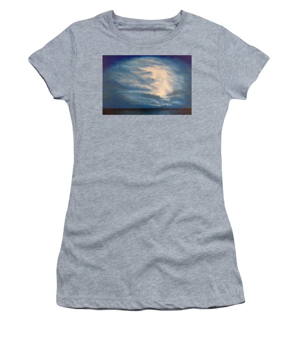 Ocean Women's T-Shirt featuring the painting After the Storm by Kevin Daly