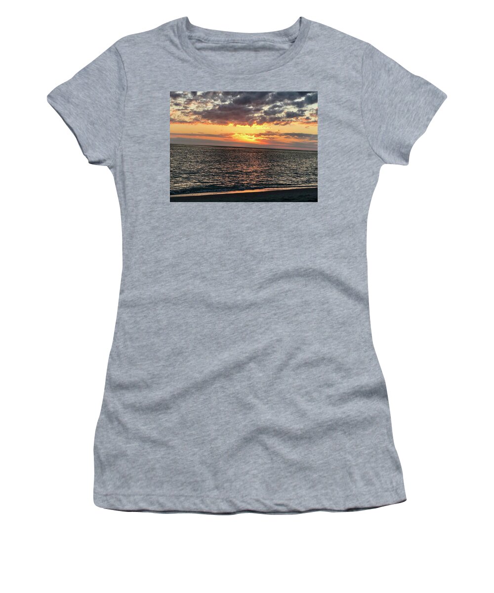 Beach Women's T-Shirt featuring the photograph After the Sun Sets Captiva Island Florida 2019 by Shelly Tschupp
