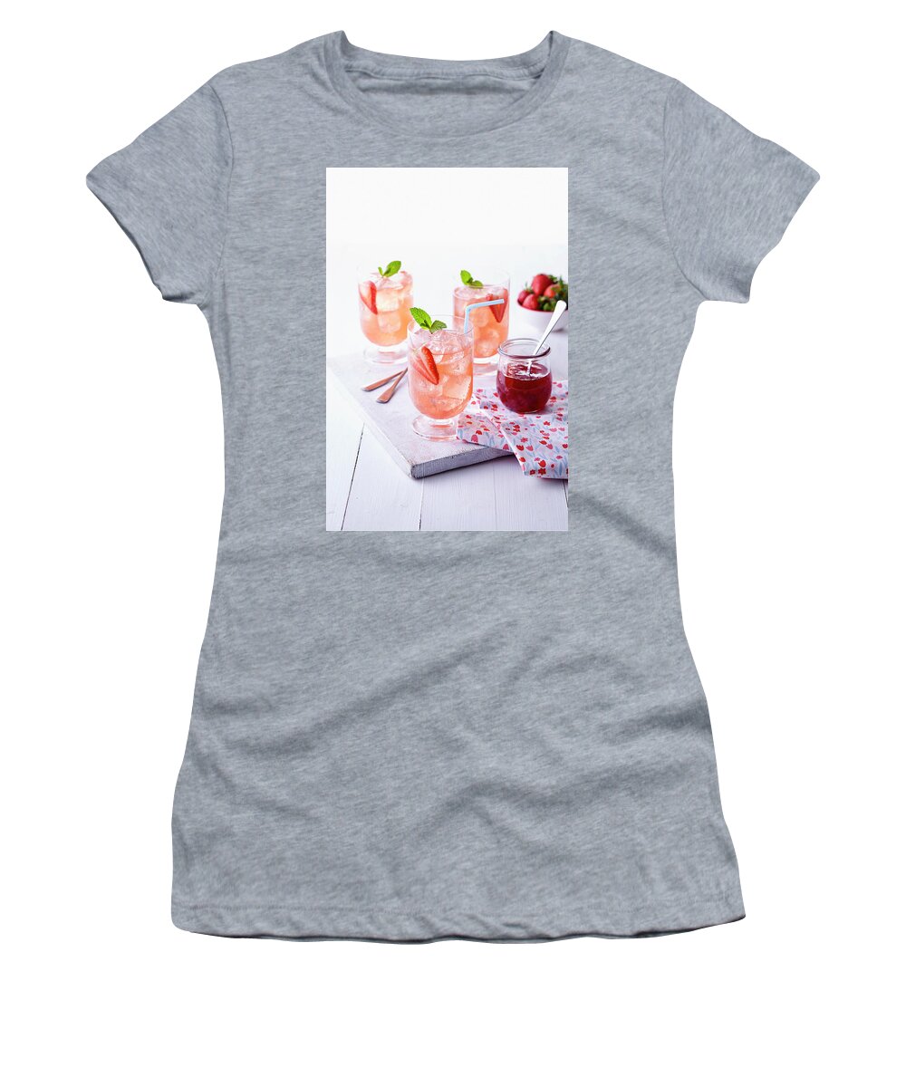 Cuisine At Home Women's T-Shirt featuring the photograph Agua Fresca by Cuisine at Home