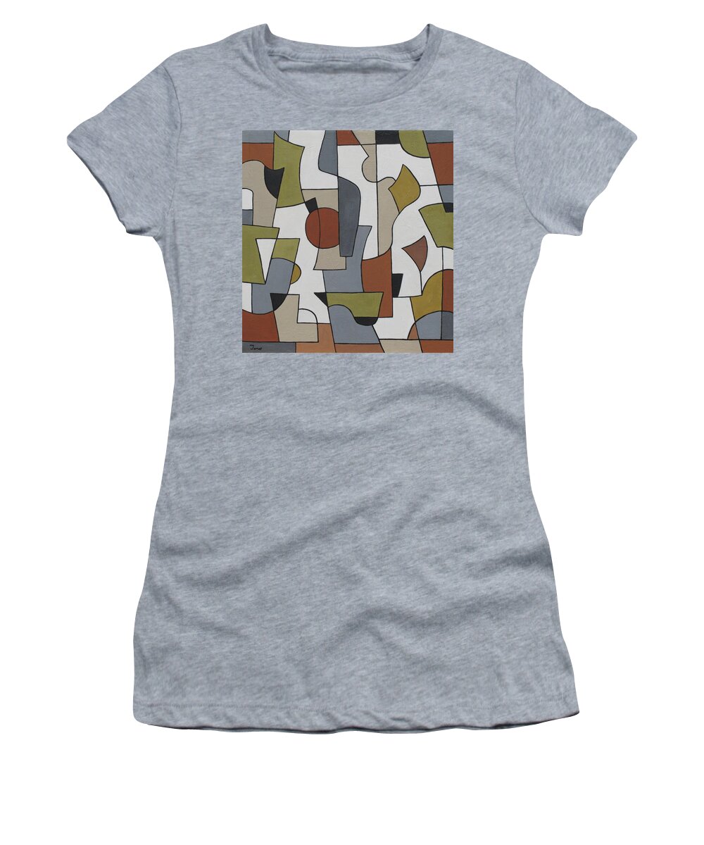 Modern Women's T-Shirt featuring the painting Ambagious by Trish Toro