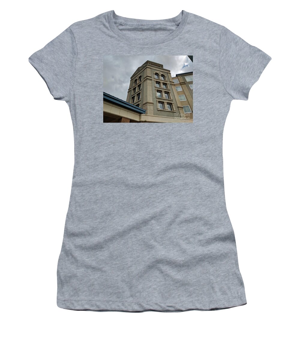 Architecture Women's T-Shirt featuring the photograph Architecture in the Clouds by Roberta Byram