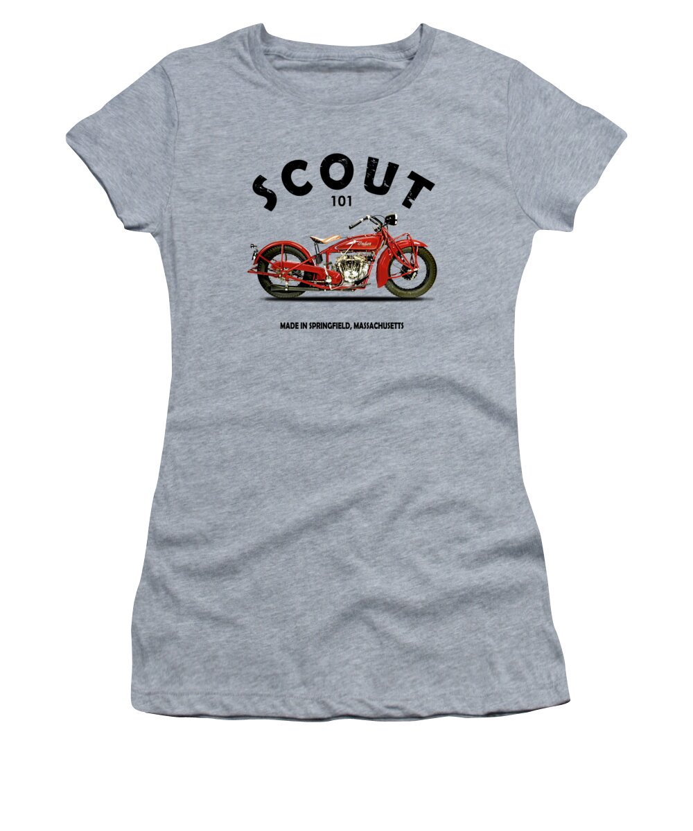 Indian Scout 101 Women's T-Shirt featuring the photograph The Scout 101 1929 by Mark Rogan