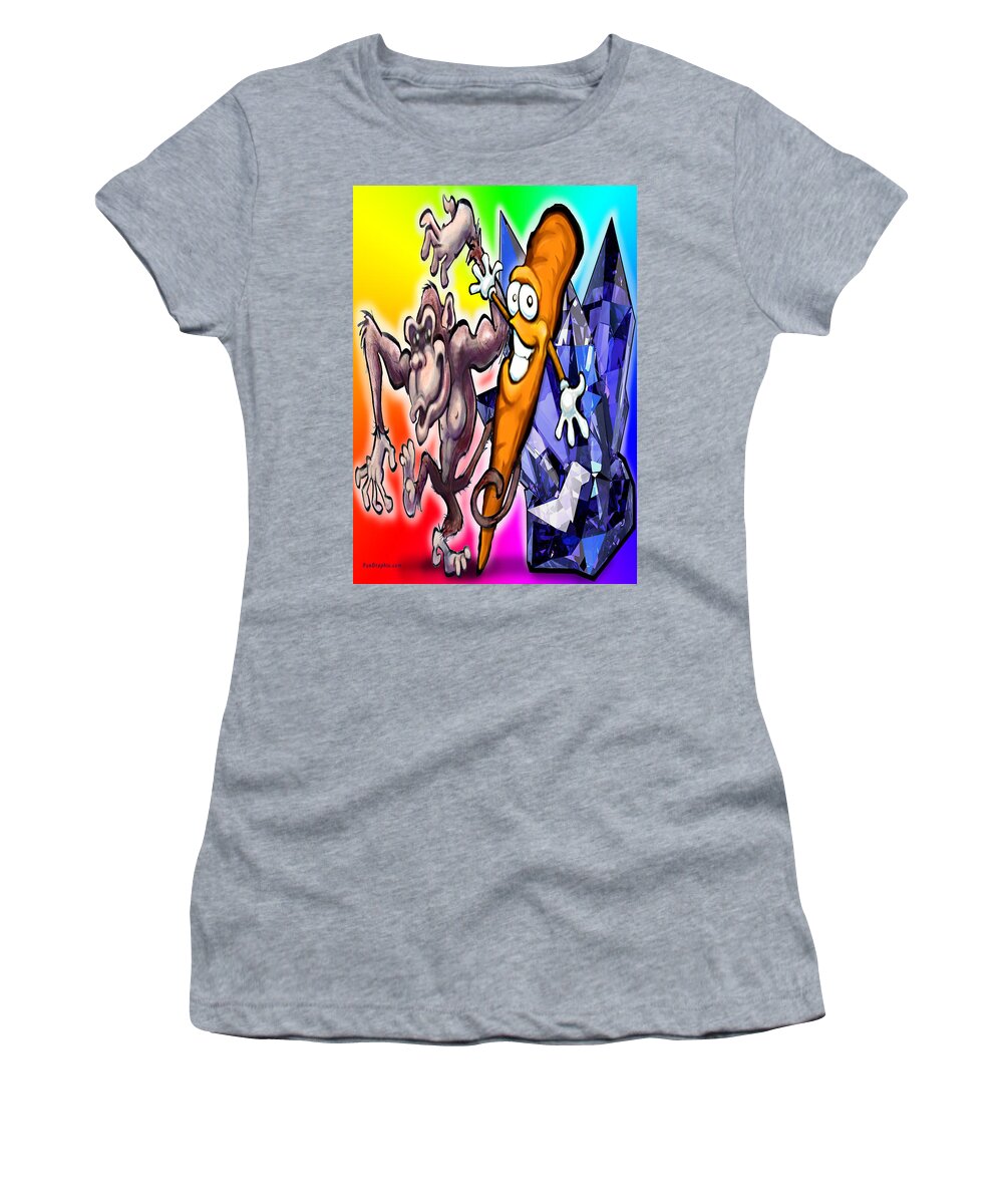 Animal Women's T-Shirt featuring the digital art Animal Vegetable Mineral by Kevin Middleton