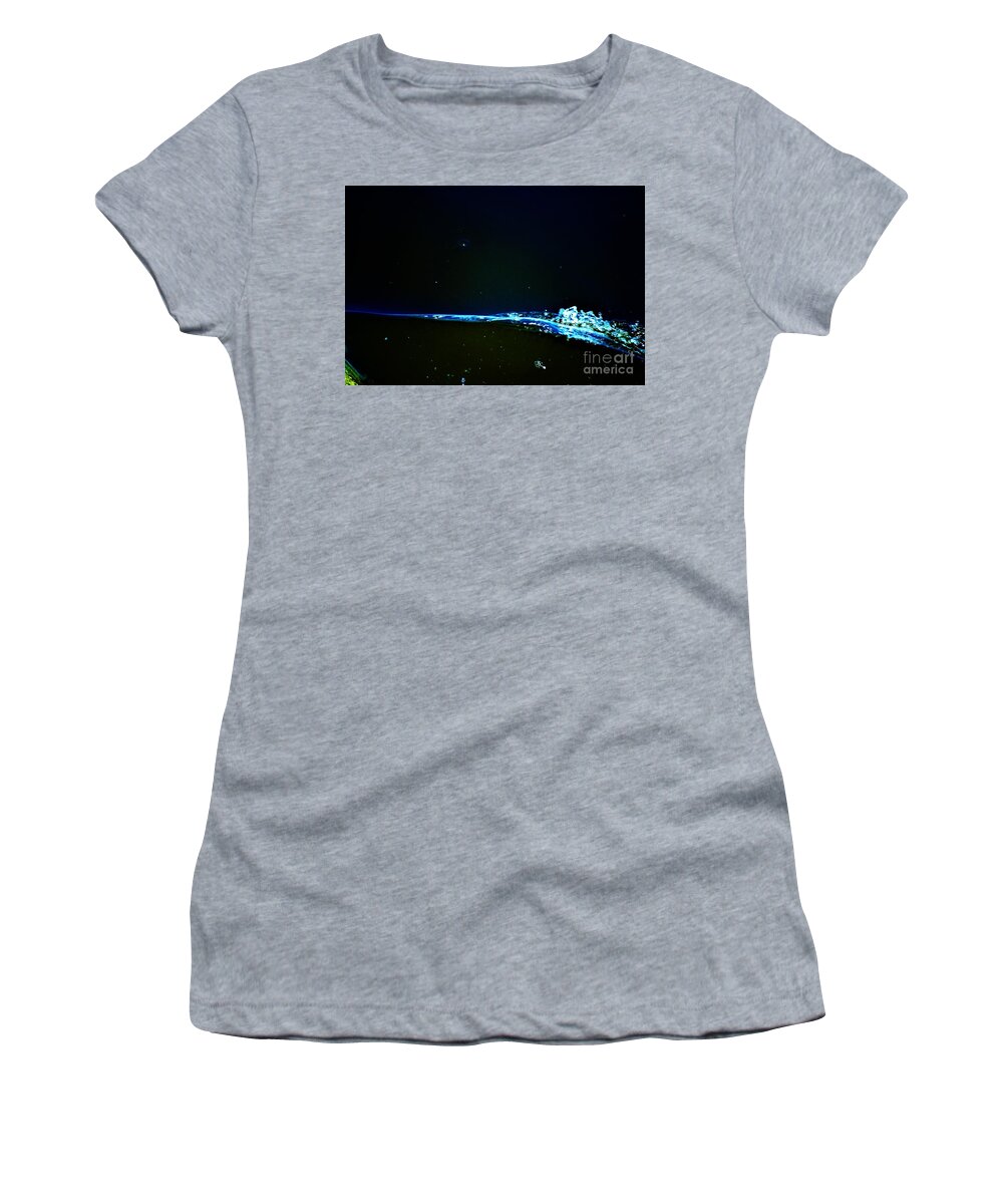 Waterfall Women's T-Shirt featuring the photograph At the Dropoff Point by Merle Grenz