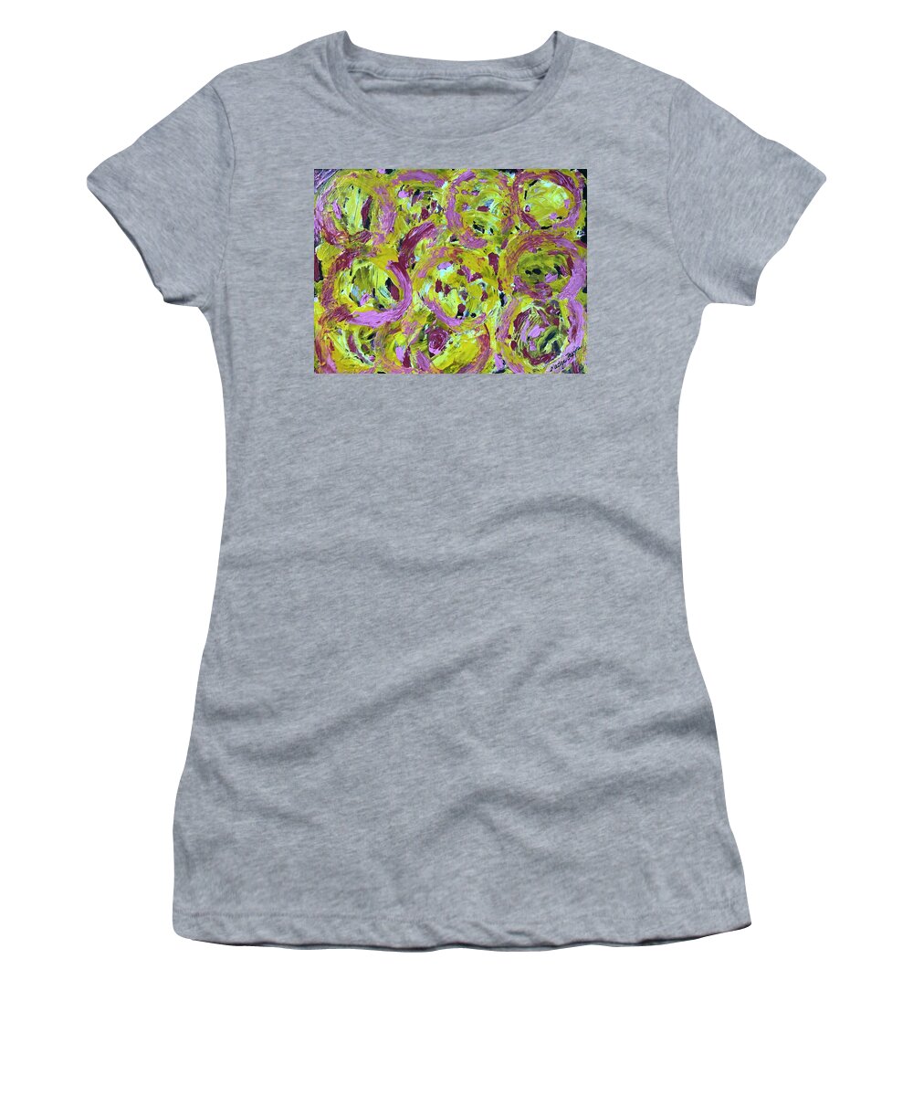 Like Azale Women's T-Shirt featuring the painting Azale by Medge Jaspan